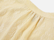 Silk Jacquard Pullover Shirt | Yellow