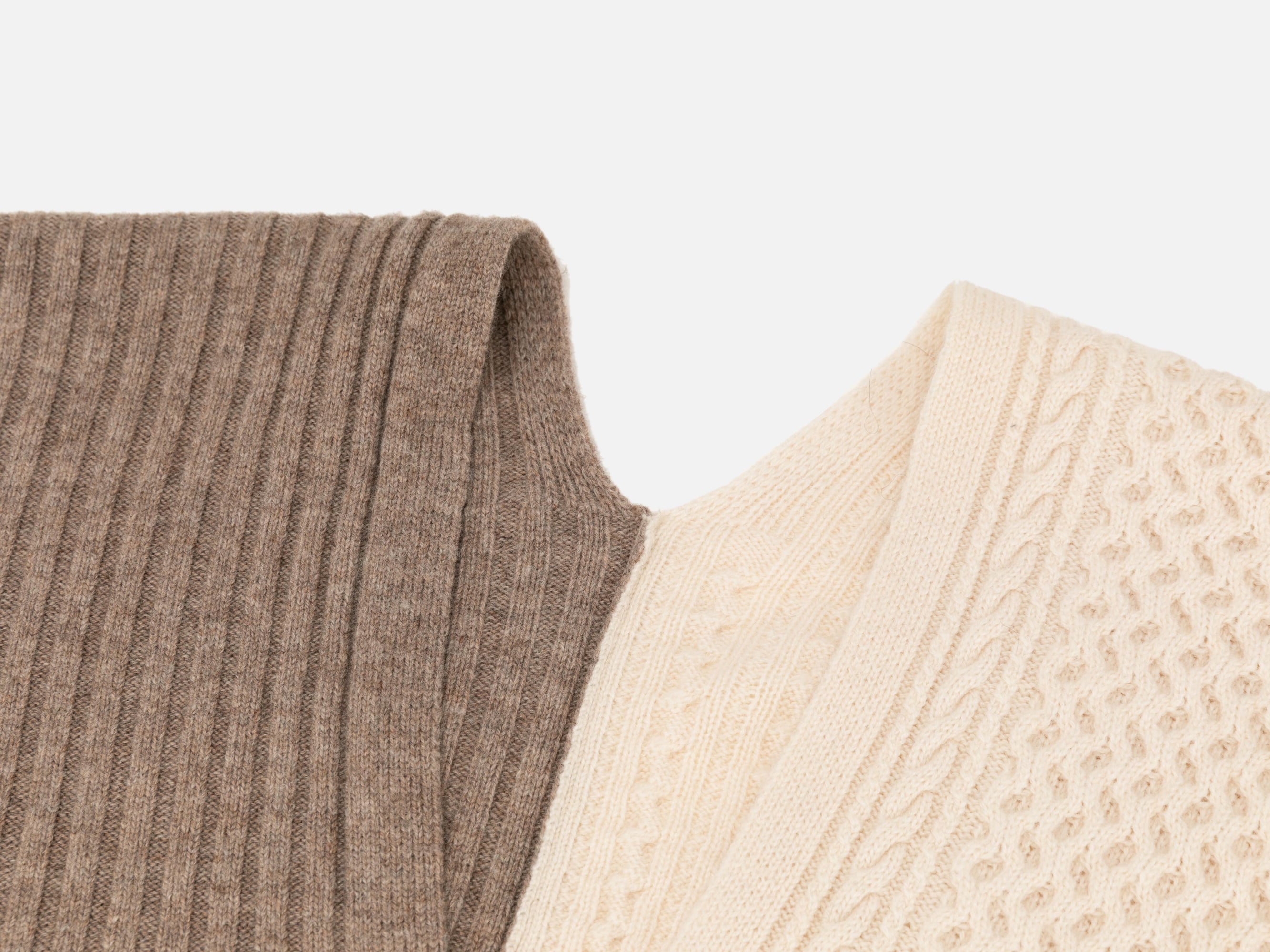 Printed Shawl | Beige/Brown