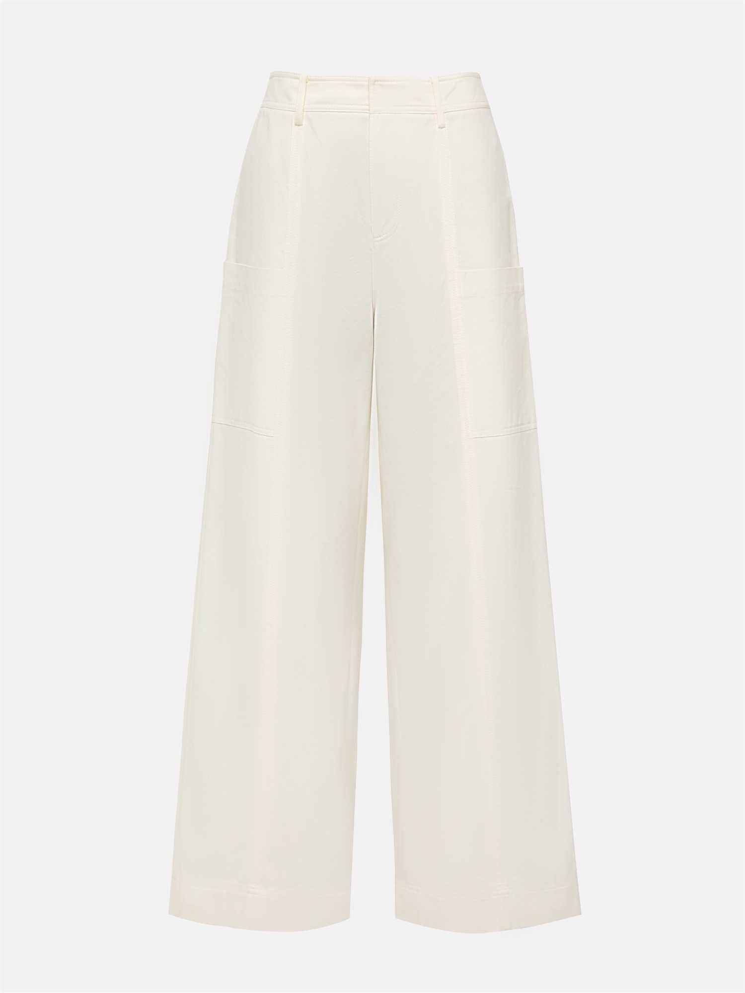 Simple-designed Straight Pants | Beige