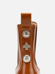 Elastic Side Chelsea Boots | Brown