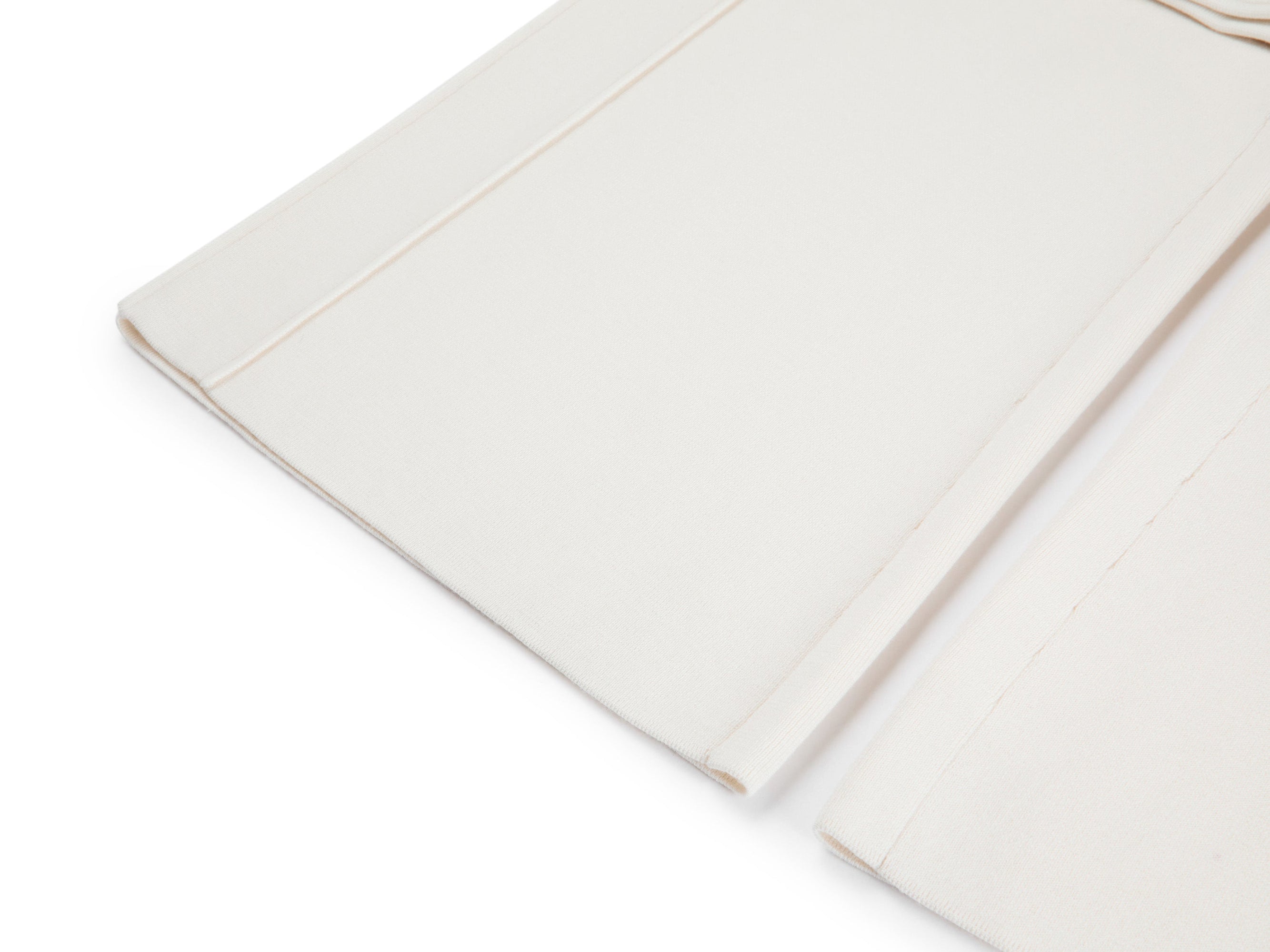 Wool Cashmere Straight-Leg Pants | Beige