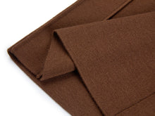 Wool Cashmere Straight-Leg Pants | Brown