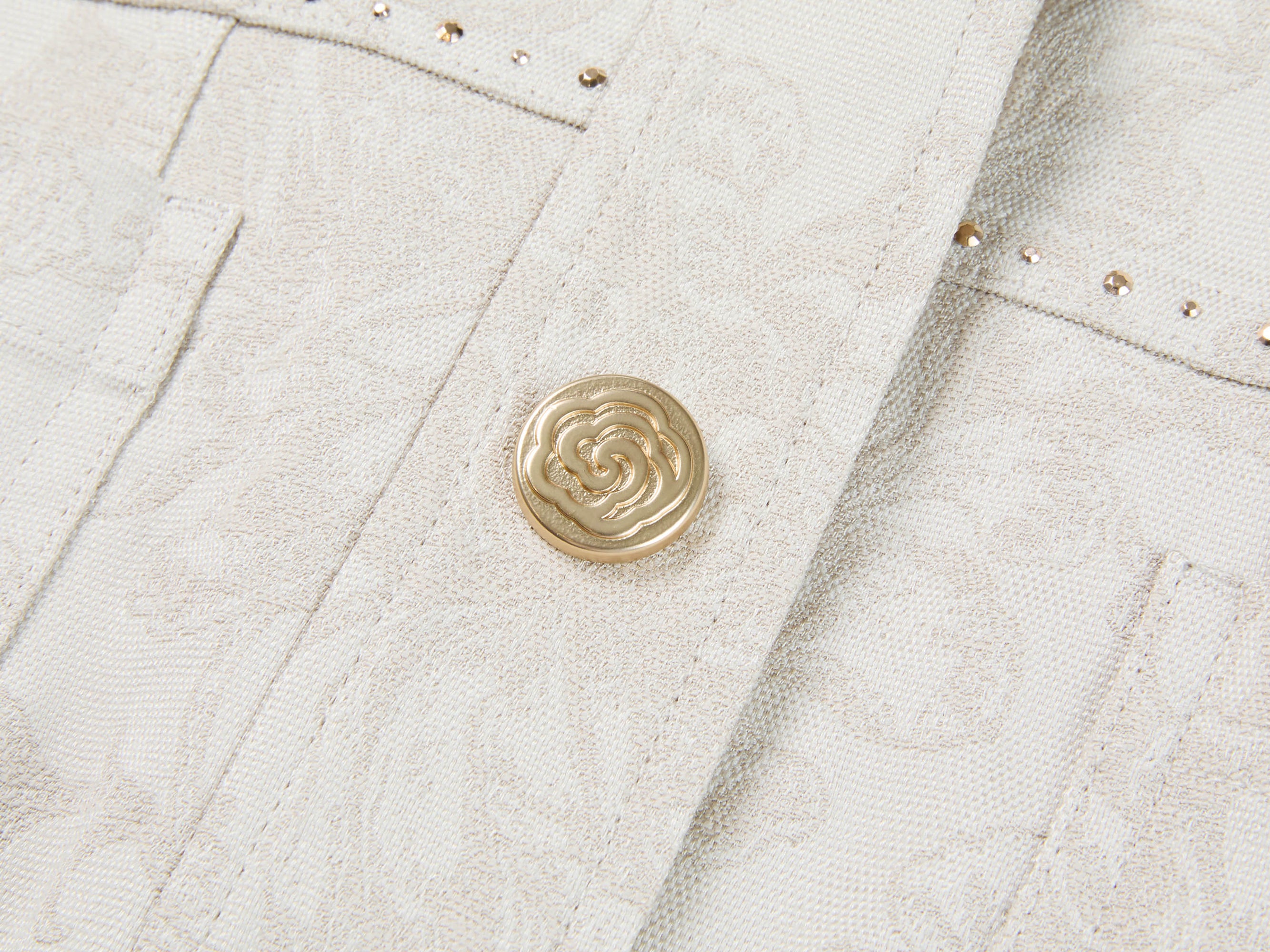 Short Sleeve Button Shirt | Beige