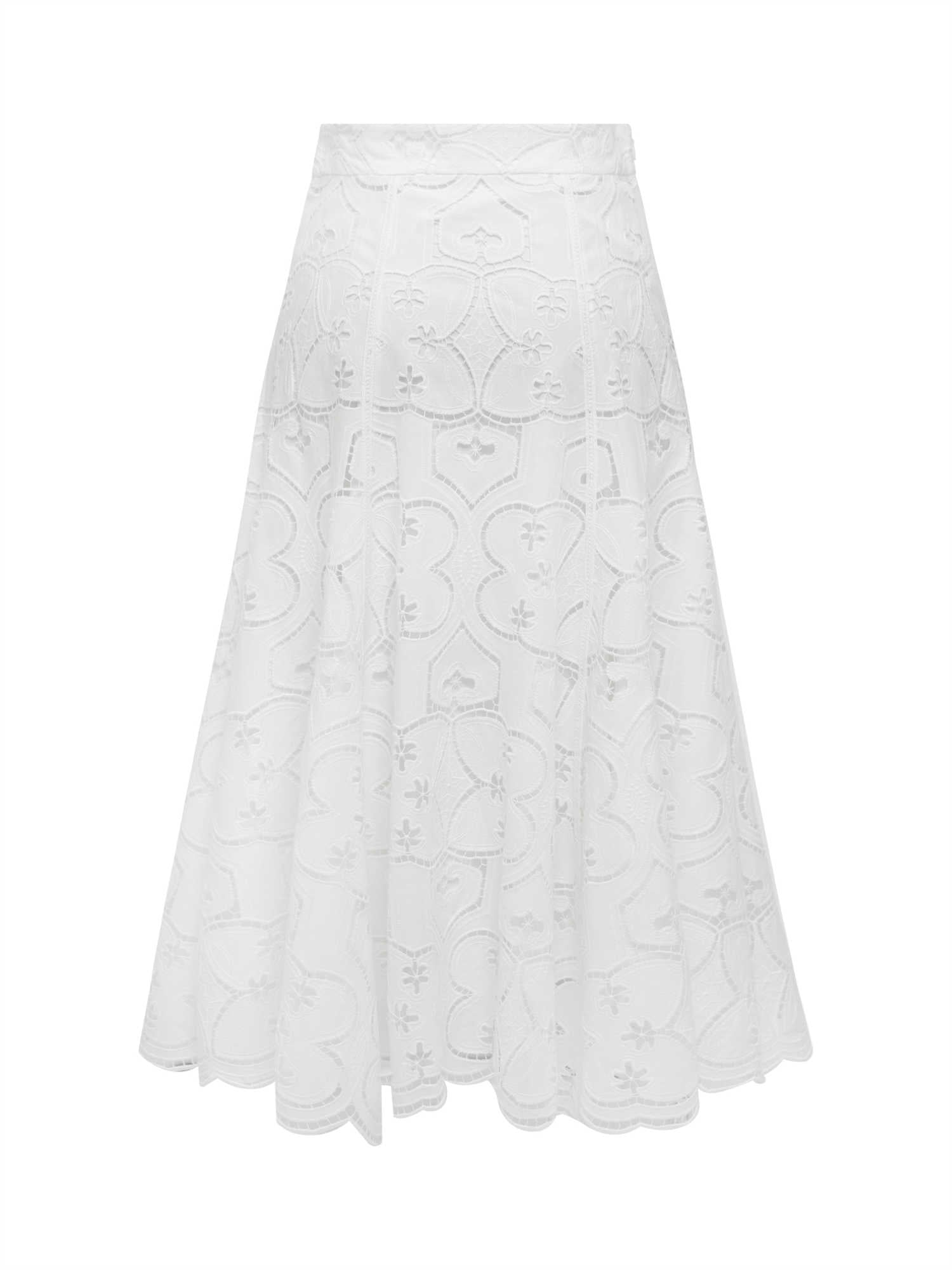 Vintage Lace Umbrella Skirt | White