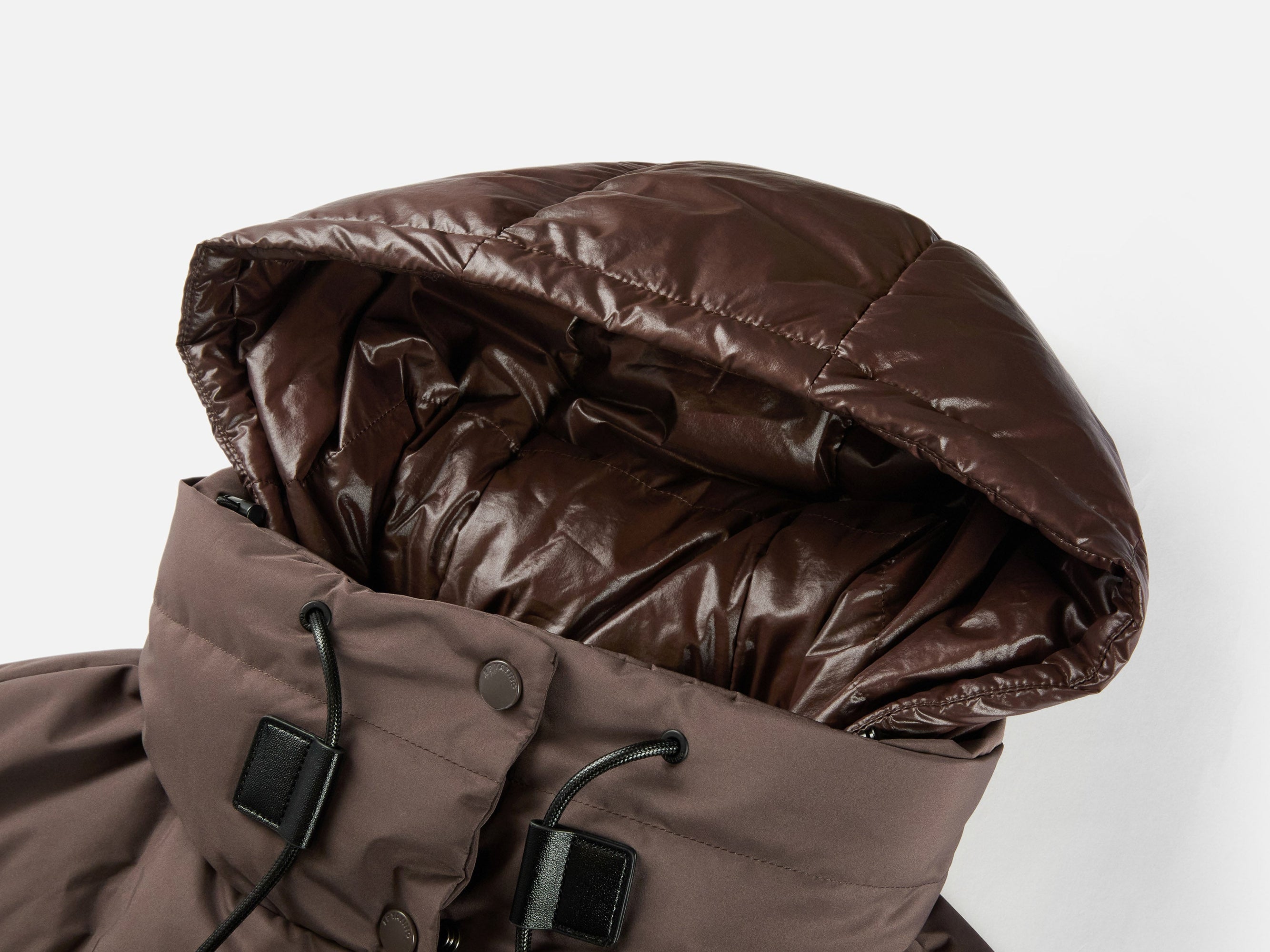 Long Down Coat | Brown