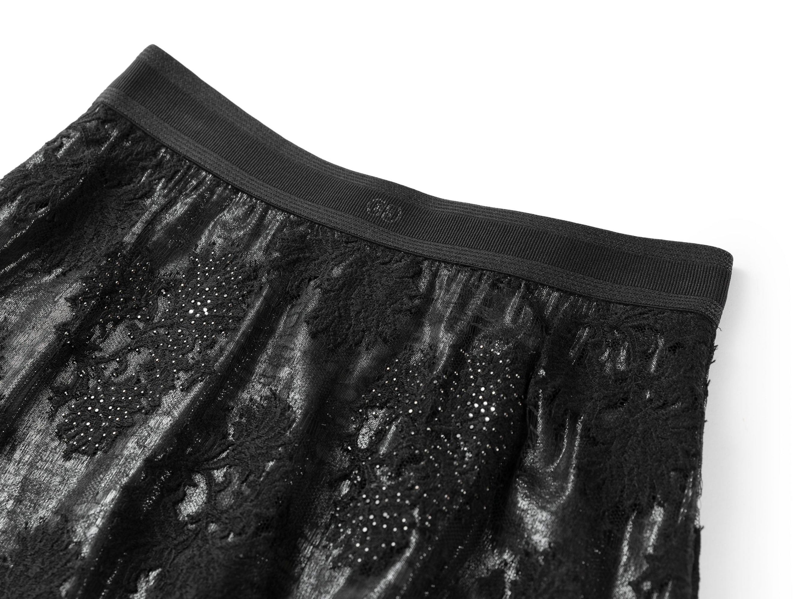 Elegant High-Waist Skirt | Black