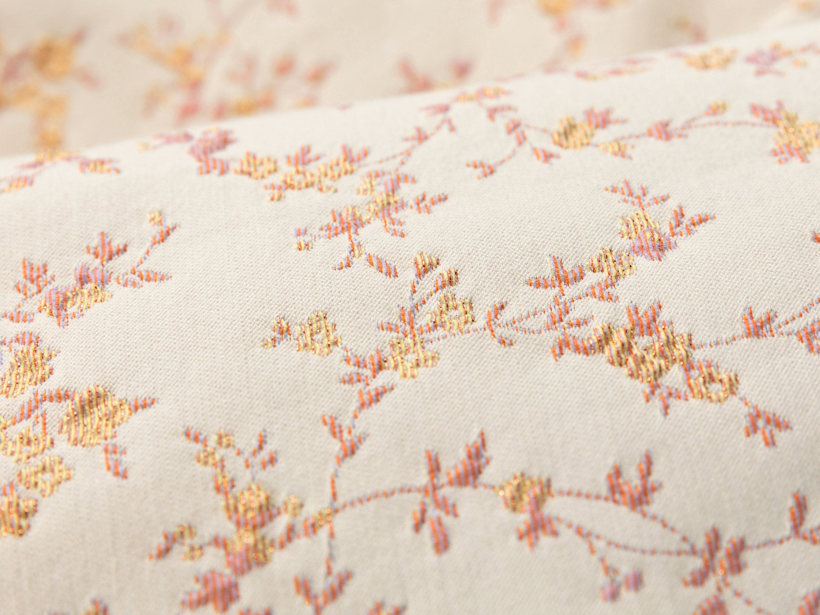 Floral-Print Quilted Jacket | Beige