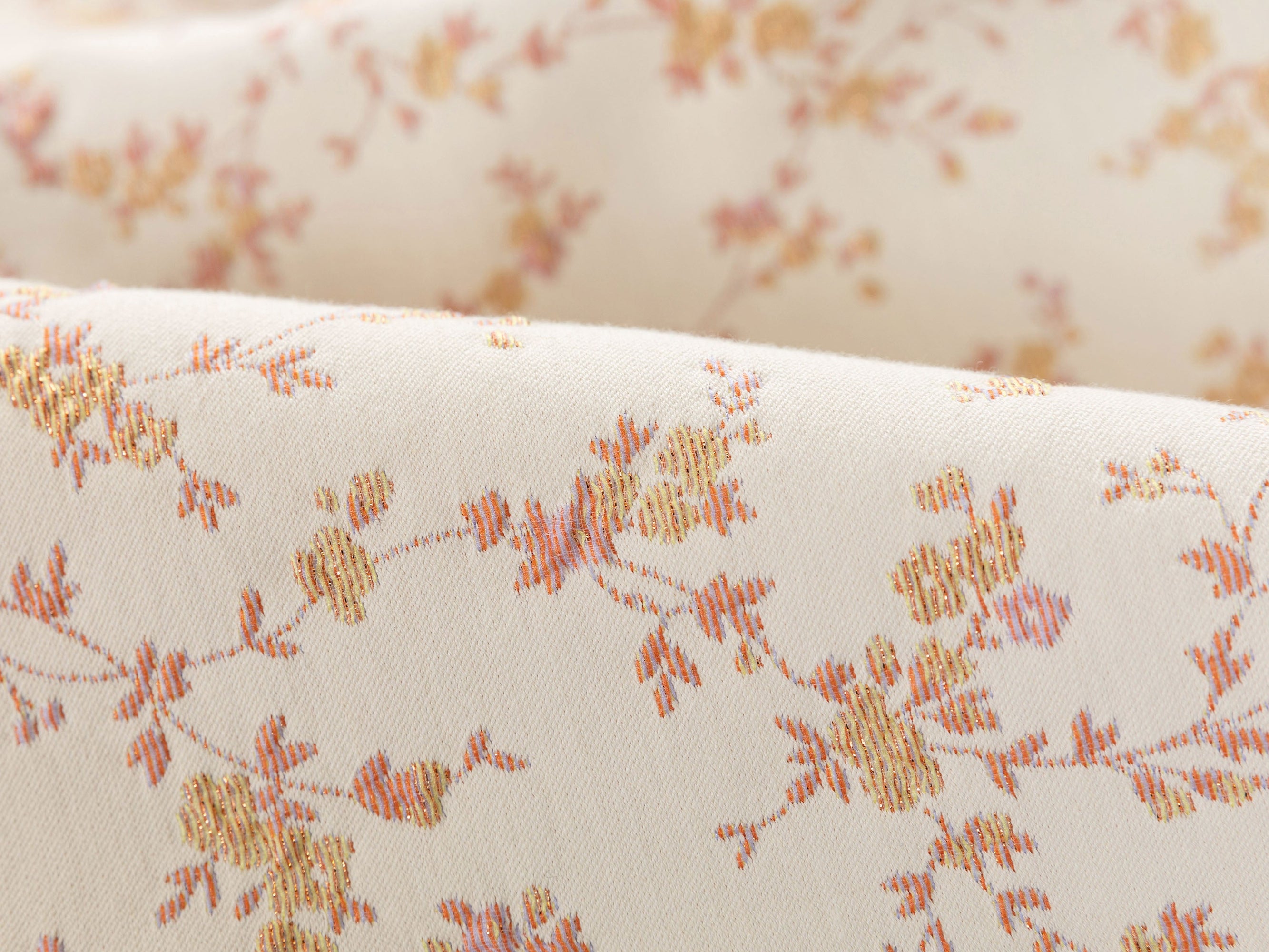 Floral-Print Quilted Jacket | Beige
