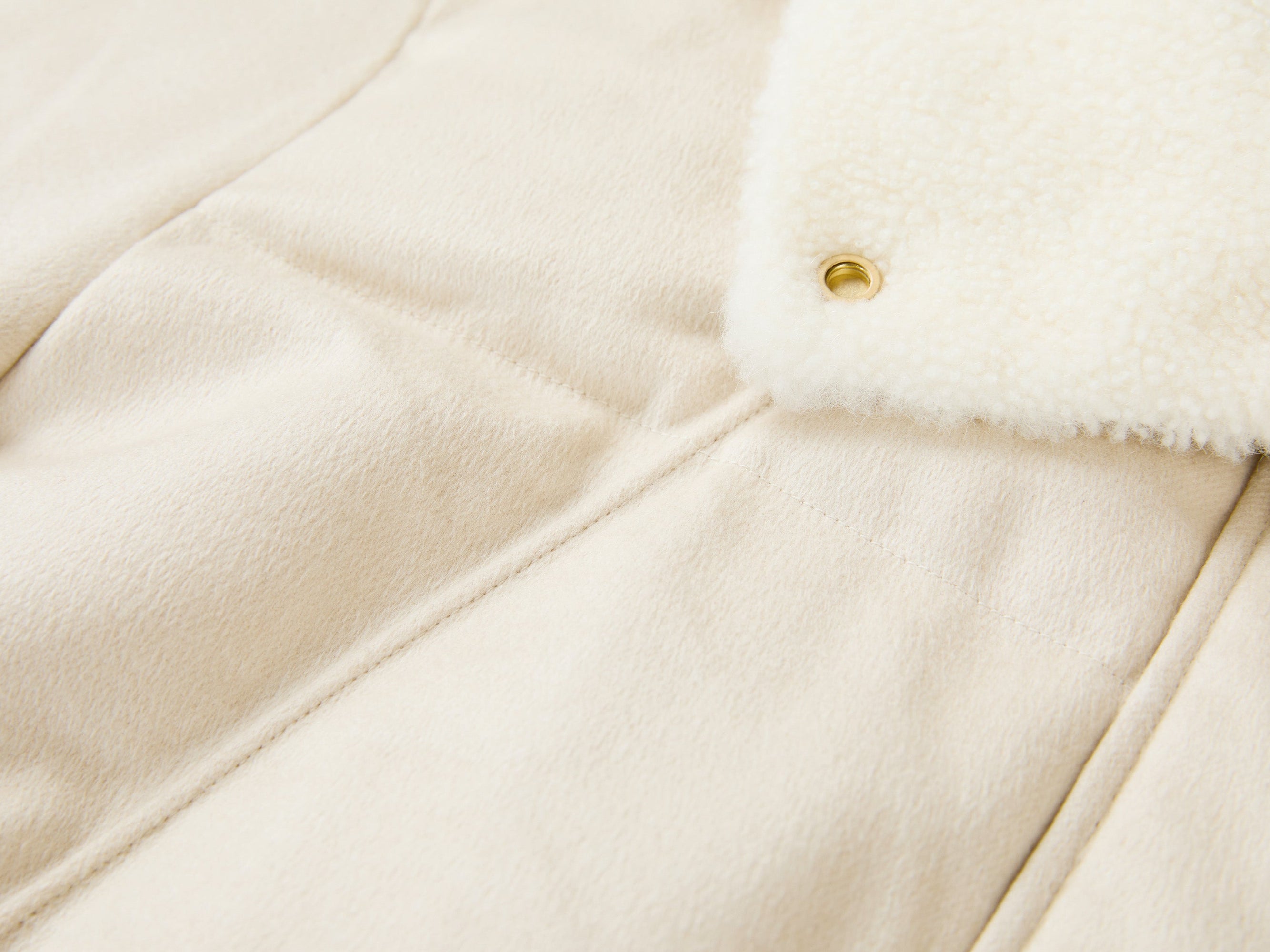 Mulberry Silk Down Jacket | Beige