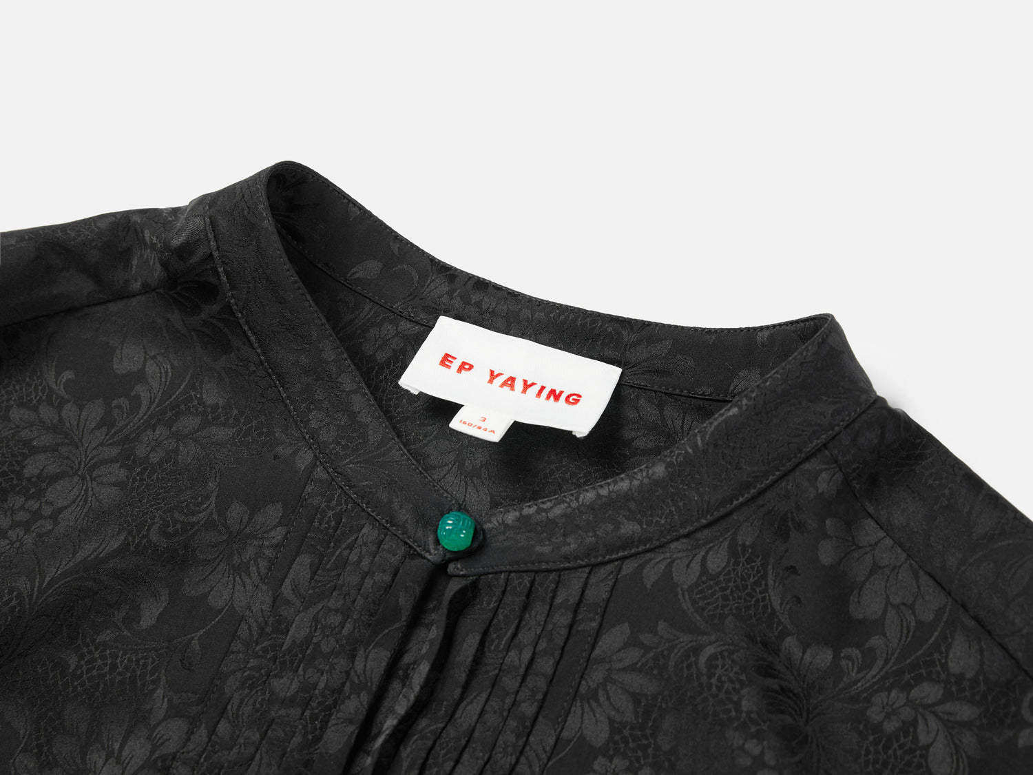 Silk Jacquard Shirt | Black