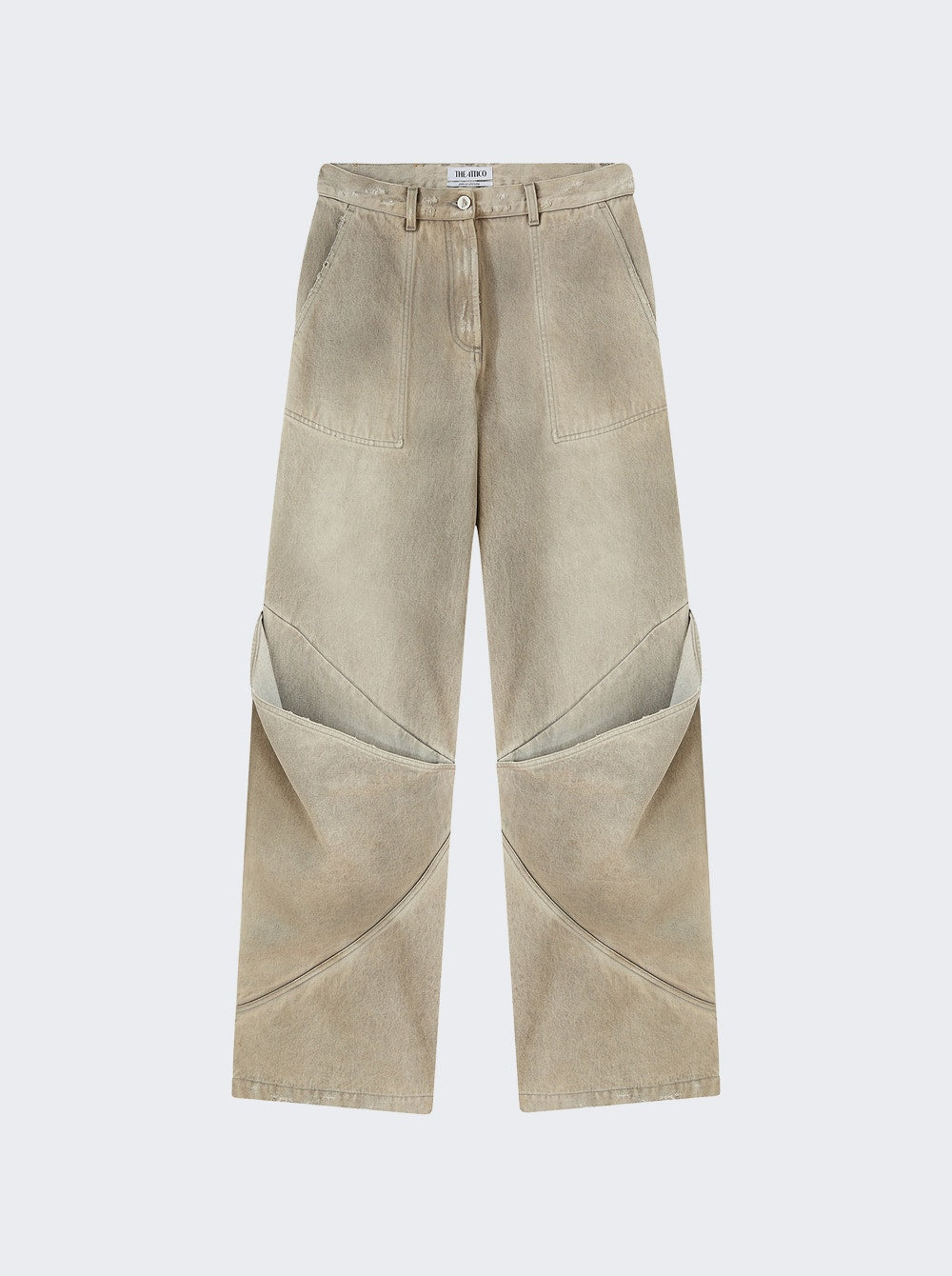 Women | The Attico | Baggy Long Pants Vintage Grey | Beige