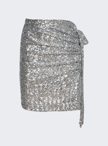 Women | Rabanne | Embellished Skirt | Silver