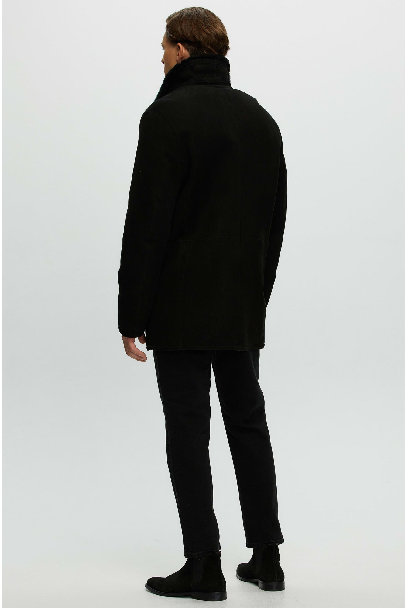 Select Shearling Lamb Jacket | Men | Black (V2)