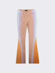 Women | Mugler | Flared Jeans & Orange Blue & Lilac
