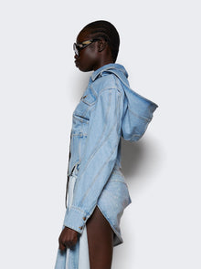 Women | Mugler | Corseted Denim Jacket | Light Blue