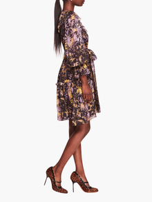 Monarch Mini Dress | Purple Multi