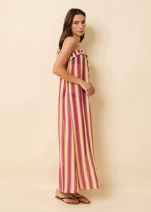 Womens | Ayden Dress Crinkle Sheer | South Beach Stripe