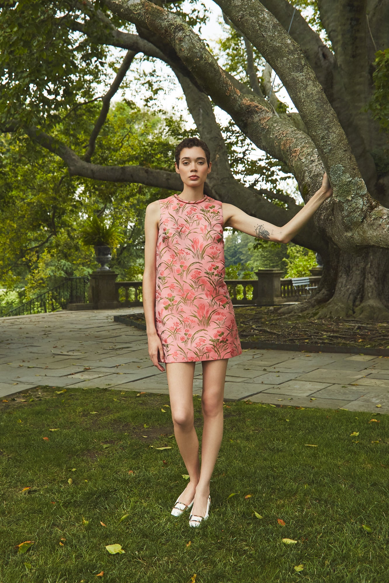 Mackenzie Dress | Pink Jacquard