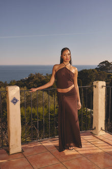 Nova Maxi Skirt | Chocolate