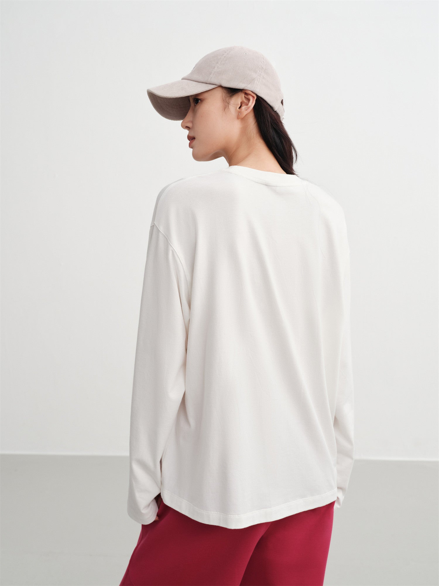 Long-Staple Cotton Sweatshirt | White