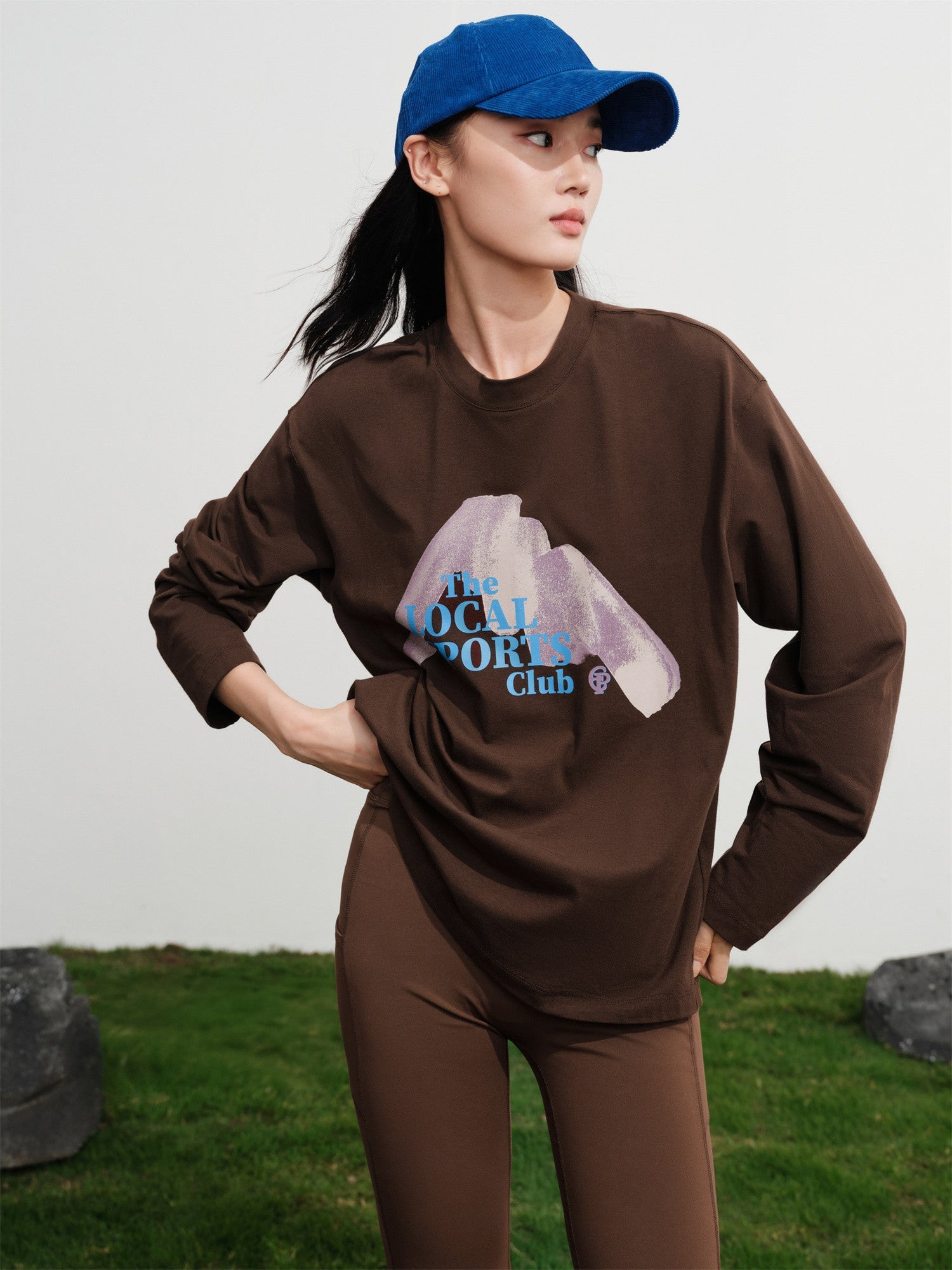 Long-Staple Cotton Sweatshirt | Brown