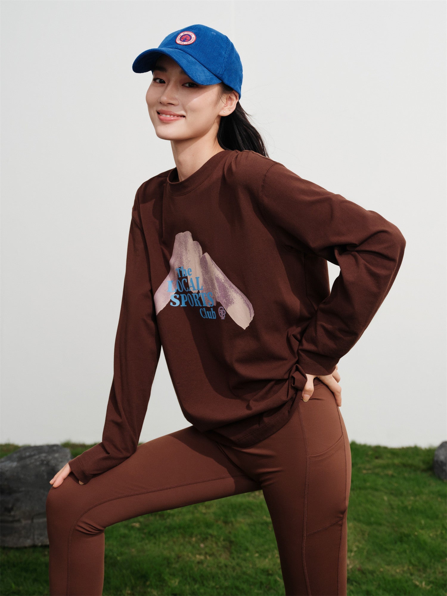 Long-Staple Cotton Sweatshirt | Brown