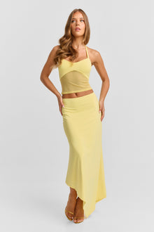 Lyra Maxi Skirt | Yellow