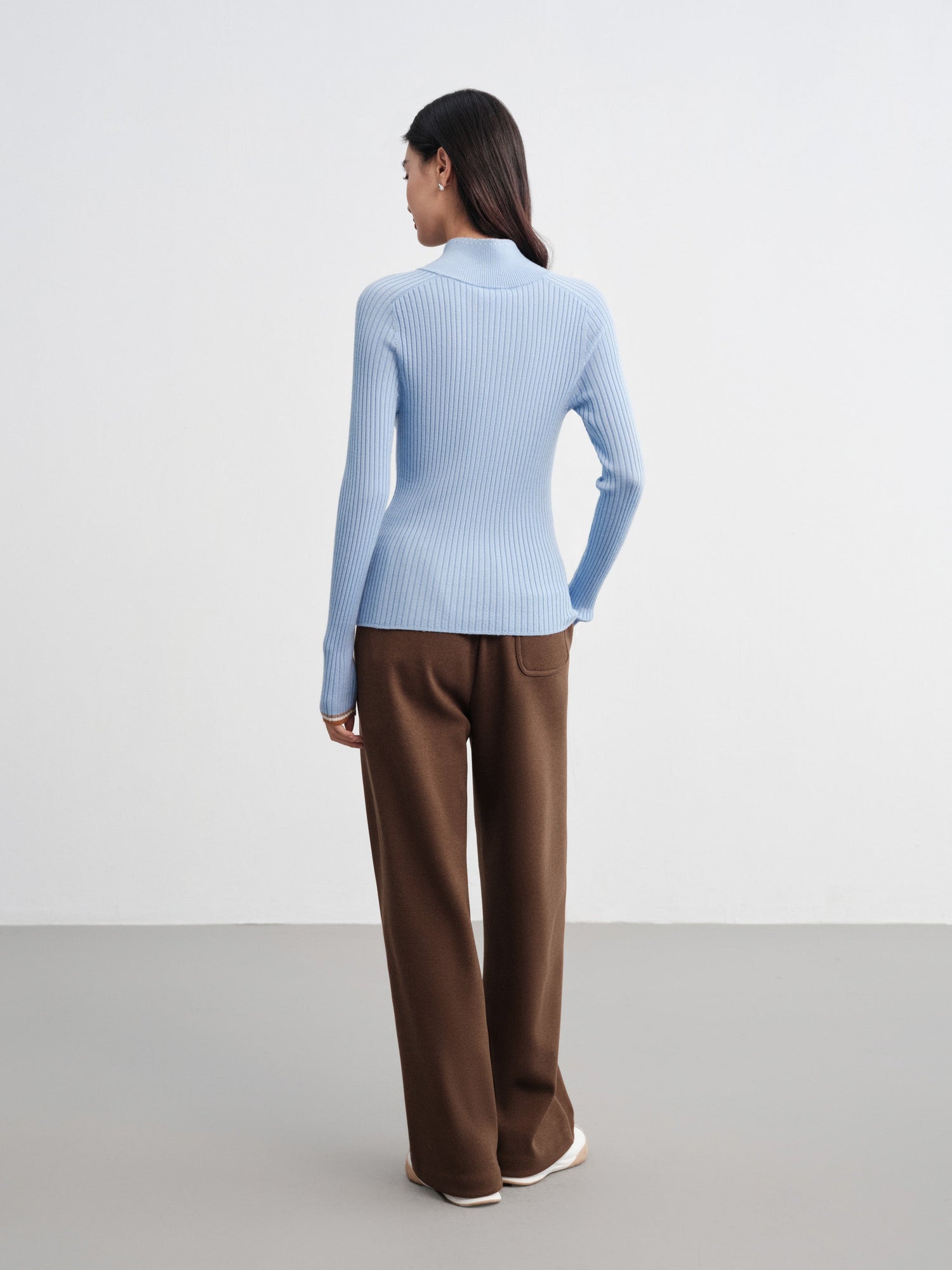Jacquard Wool Sweater | Blue