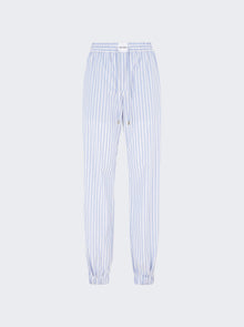 Women | The Attico | Striped Pants White And Navy | Blue