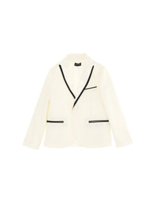 Boys | Tuxedo Jacket With Peak Lapels | Butter