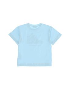 Boys | Jersey T-Shirt With Sneakers Print | Corydalis Blue