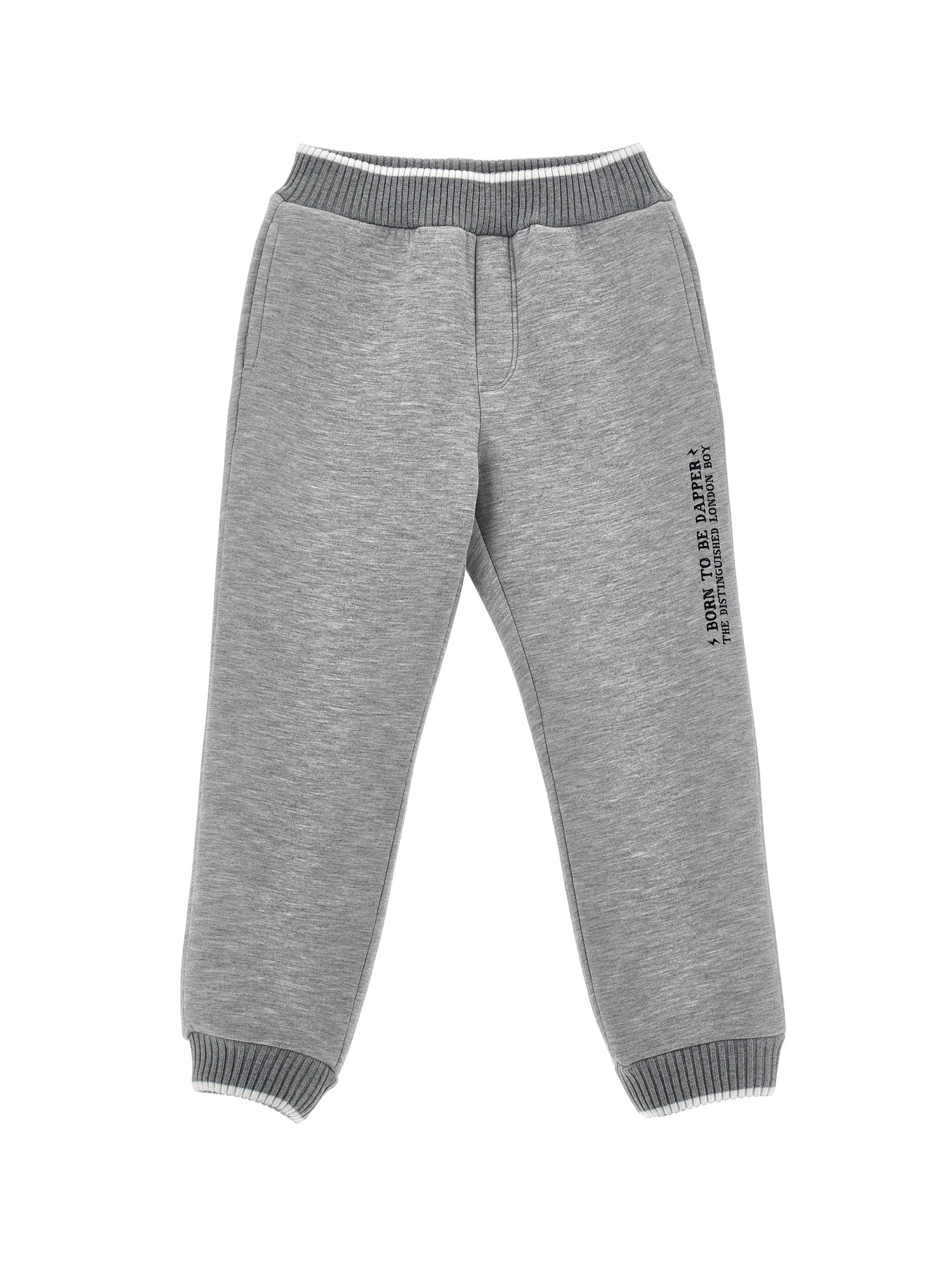 Boys | Fleece Joggers | Grey/Cream