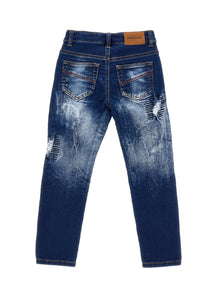Boys | Fleece Denim Jeans | Stone Denim Blue