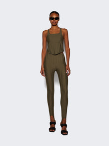 Women | Mugler | Corset Leggings | Khaki