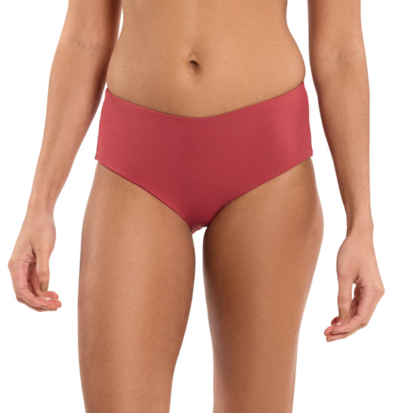 Swim Boyshort Bikini Bottom | Sunbaked (Red)