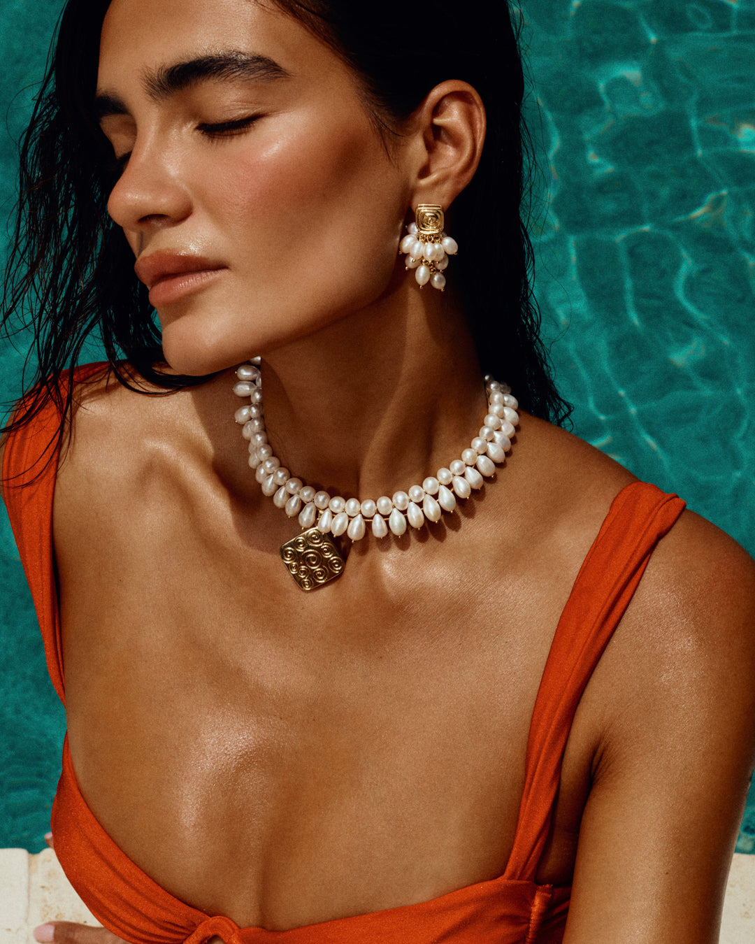 The Seychelles Pearl Statement Studs | Freshwater Pearls | Silver