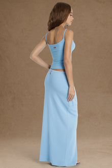 Women | Vintage Cargo Slim Skirt | Sky