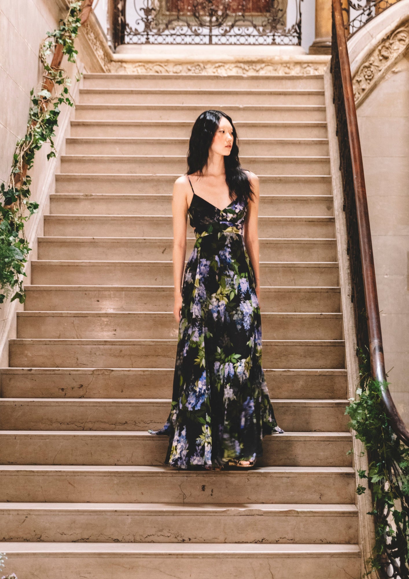 Kensington Dress | Wisteria Black