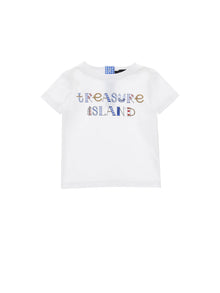 Boys | Treasure Island Jersey T-Shirt | White