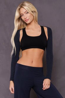 Women | Vintage Stripe Dancer Shrug | Past Midnight