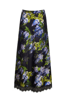 Kaia Slip Skirt | Wisteria Black