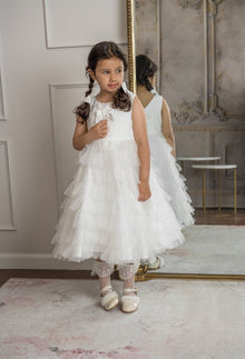 Girl | Poppy Quilted Dress | White