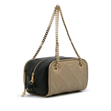 Burberry Pre-Owned Quilted Cube Chain Shoulder Bag | Women | Brown x Taupe