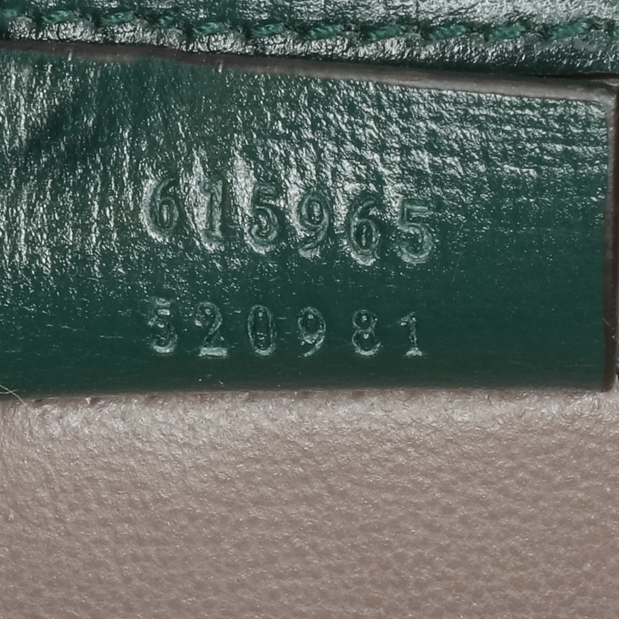 Gucci | Pre-Owned Mini Leather Sylvie 1969 Crossbody | Green
