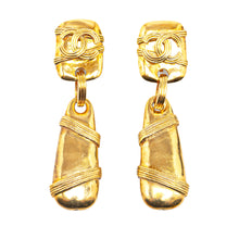 Chanel Pre-Owned Gold Plated CC Drop Clip On Earrings | Women | Gold