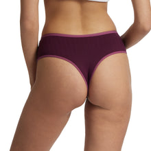 MoveCalm Hi-Rise Thong | Dreid Cherry/Damson Plum