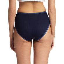 MoveCalm High Waist Brief | Blackberry Crumble/Waterfall Blue