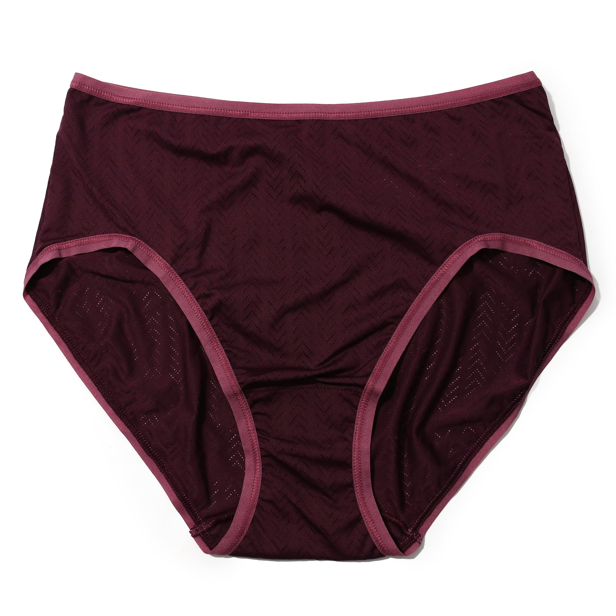 MoveCalm High Waist Brief | Dreid Cherry/Damson Plum