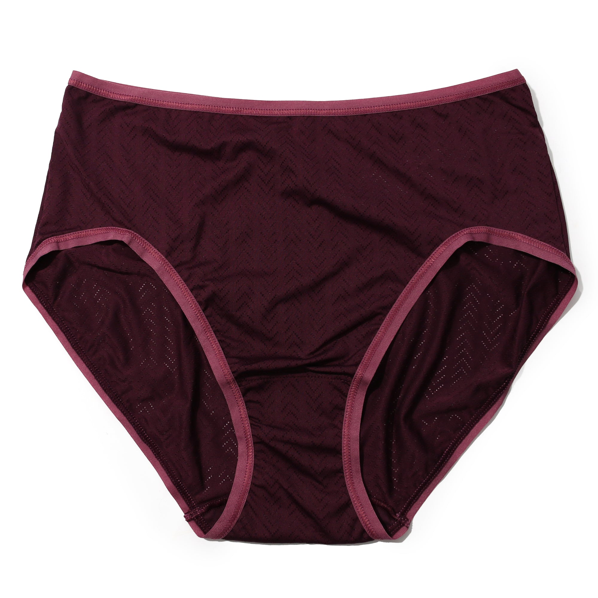 Movecalm High Waist Brief | Dreid Cherry/Damson Plum