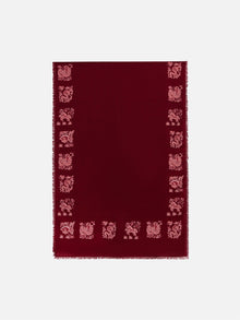 Sifang Ju Rui Jacquard Scarf | Maroon